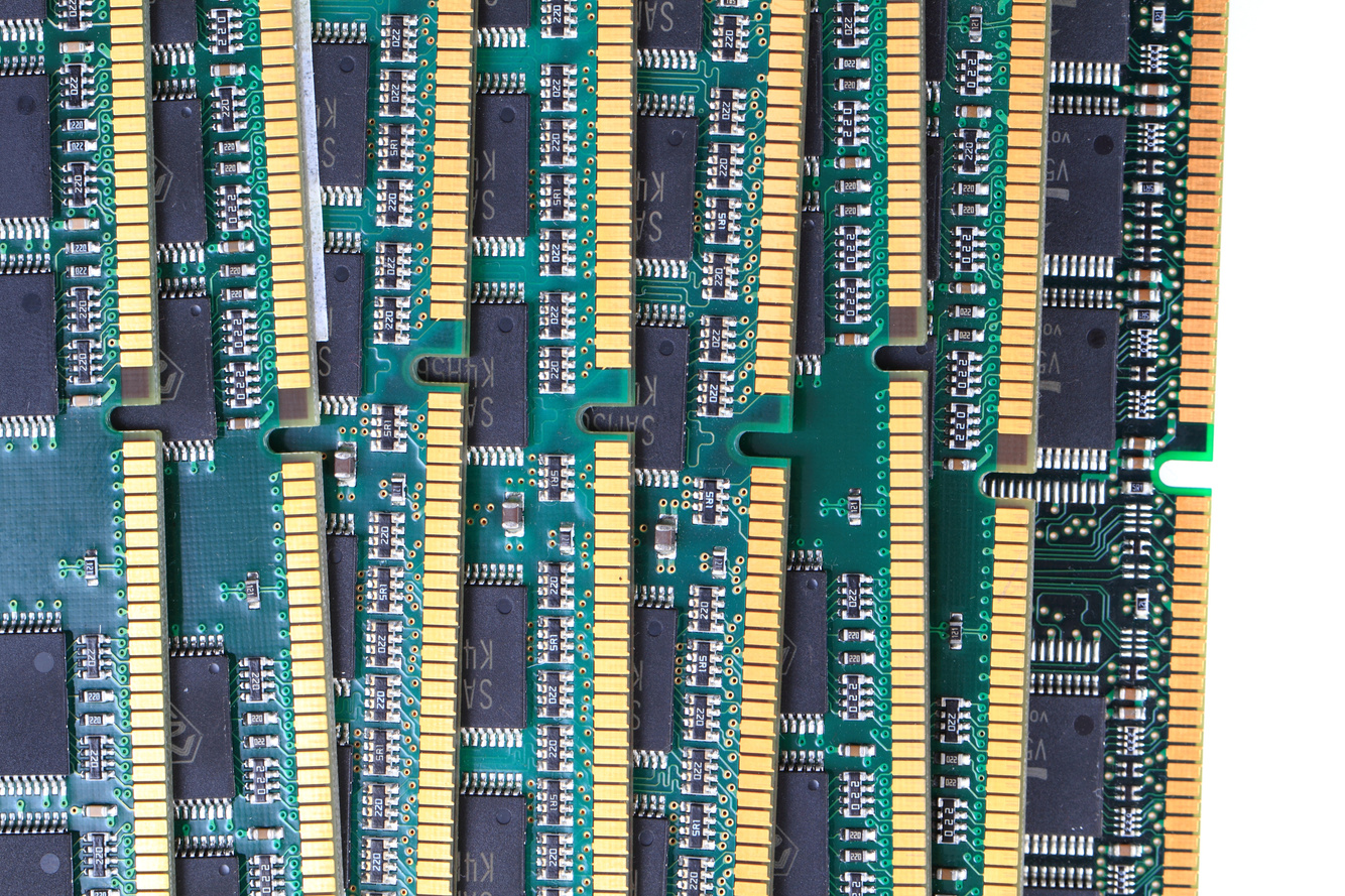 High-bandwidth memory (HBM) stacks for AI accelerators